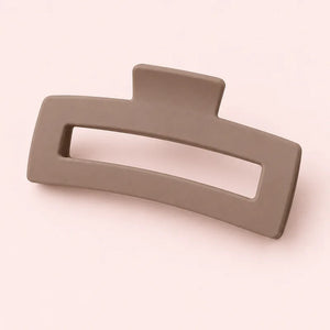 Taupe claw clip
